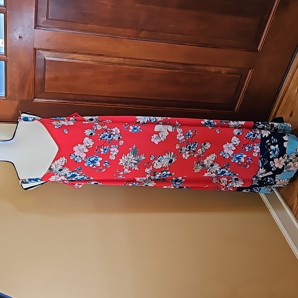 WESTPORT DRESS DRESSBARN 3X NEW FLORAL Long
